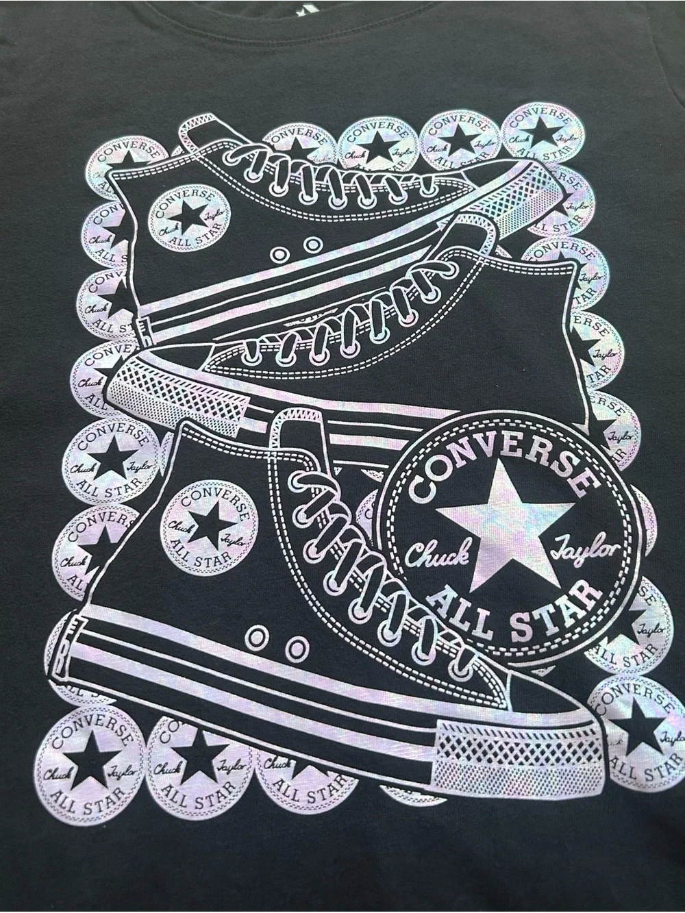 Girls Converse Chuck Taylor All Star t-shirt - size large